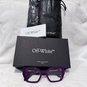Off-White Deep Purple Women's Glasses